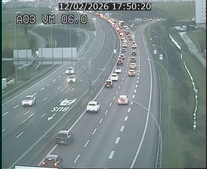 <h2>Traffic live webcam Luxembourg Aire de Berchem - A3 - BK 6 - direction France</h2>