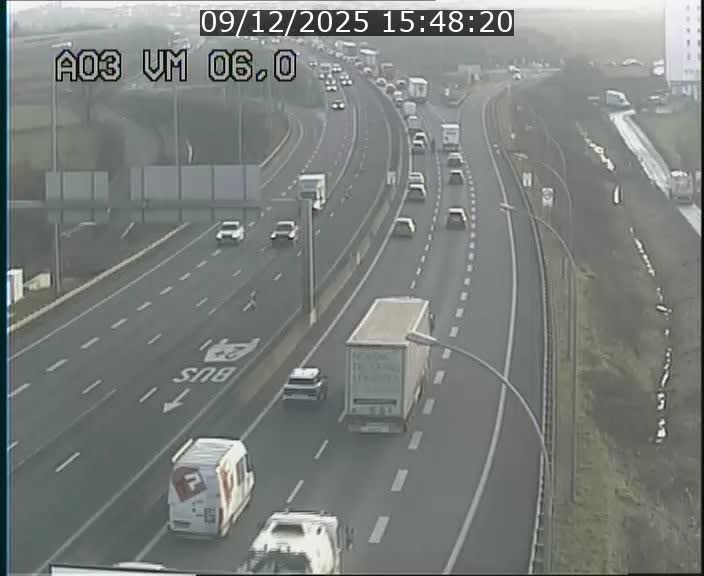 <h2>Traffic live webcam Luxembourg Aire de Berchem - A3 - BK 6 - direction France</h2>