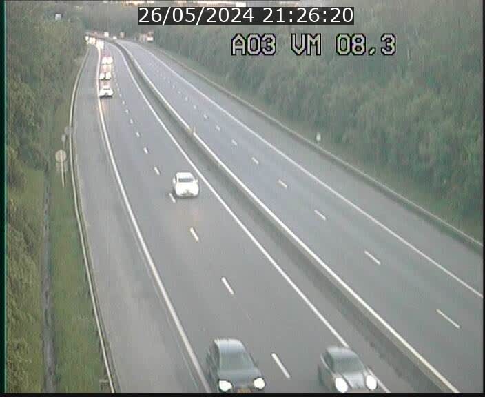 Traffic live webcam Luxembourg Bettembourg - A3 - BK 8.3 - direction France