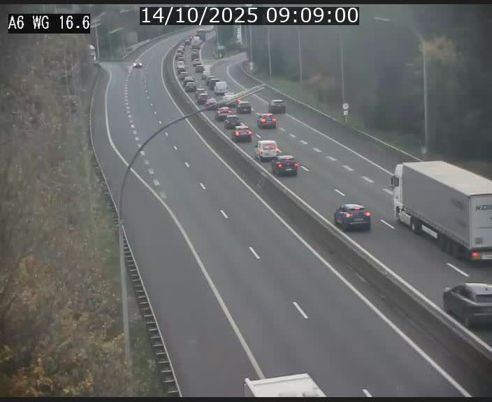 <h2>Traffic live webcam Luxembourg Aire de Capellen - A6 - BK 16.6 - direction Luxembourg/France/Allemagne</h2>