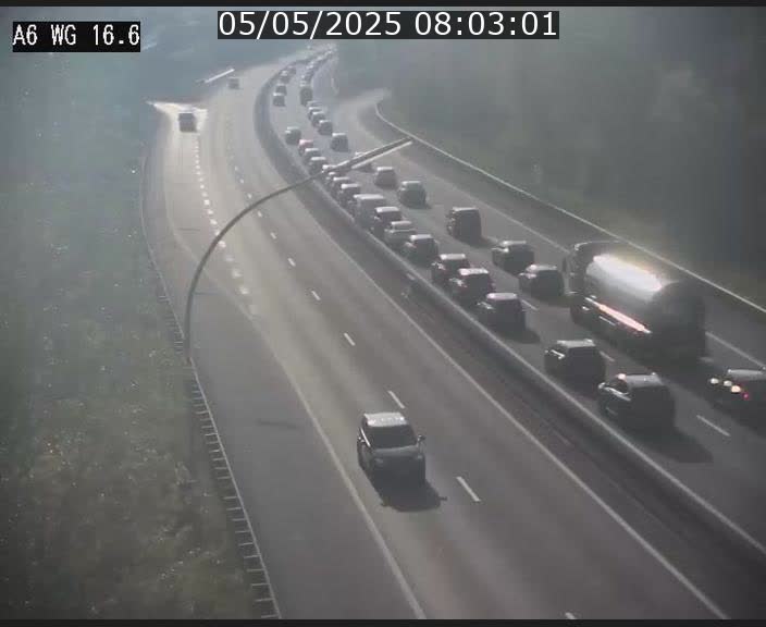 Traffic live webcam Luxembourg Aire de Capellen - A6 - BK 16.6 - direction Luxembourg/France/Allemagne