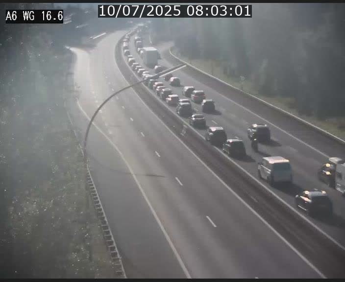 Traffic live webcam Luxembourg Aire de Capellen - A6 - BK 16.6 - direction Luxembourg/France/Allemagne