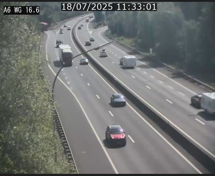 Traffic live webcam Luxembourg Aire de Capellen - A6 - BK 16.6 - direction Luxembourg/France/Allemagne