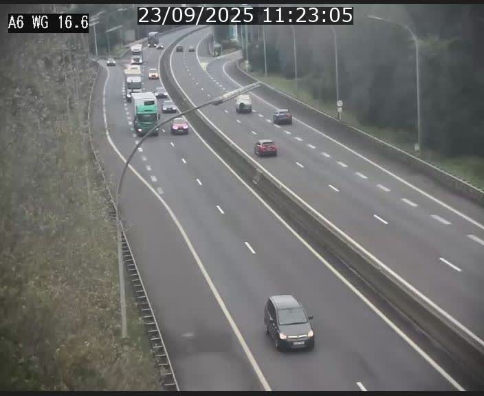 <h2>Traffic live webcam Luxembourg Aire de Capellen - A6 - BK 16.6 - direction Luxembourg/France/Allemagne</h2>