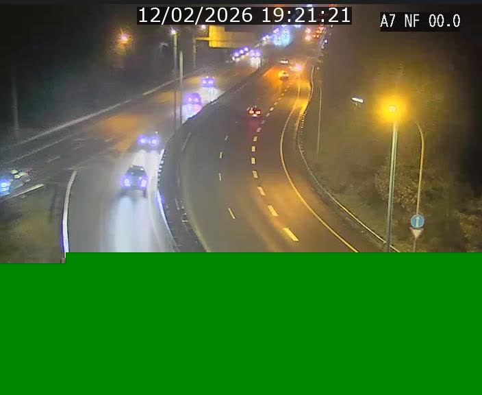 <h2>Caméra autoroute Luxembourg A7 - Echangeur A1/A7 Grünewald direction Tunnel Stafelter</h2>