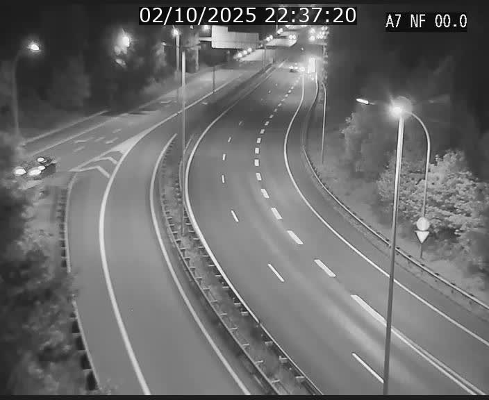 <h2>Caméra autoroute Luxembourg A7 - Echangeur A1/A7 Grünewald direction Tunnel Stafelter</h2>