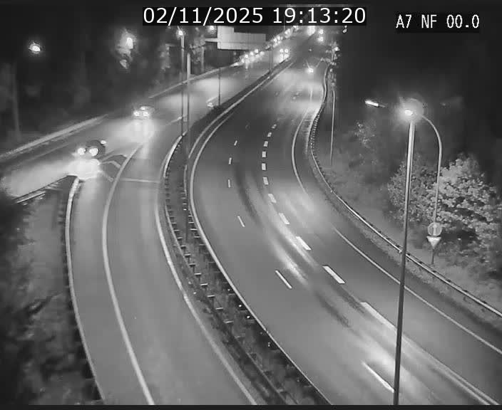 <h2>Caméra autoroute Luxembourg A7 - Echangeur A1/A7 Grünewald direction Tunnel Stafelter</h2>