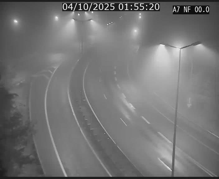 <h2>Caméra autoroute Luxembourg A7 - Echangeur A1/A7 Grünewald direction Tunnel Stafelter</h2>