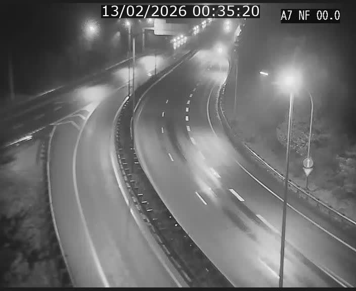 <h2>Caméra autoroute Luxembourg A7 - Echangeur A1/A7 Grünewald direction Tunnel Stafelter</h2>