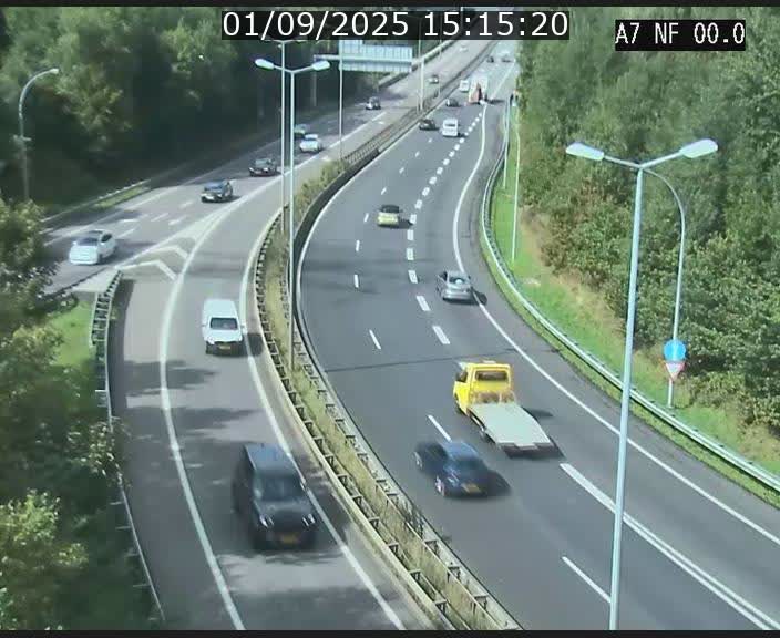 <h2>Caméra autoroute Luxembourg A7 - Echangeur A1/A7 Grünewald direction Tunnel Stafelter</h2>