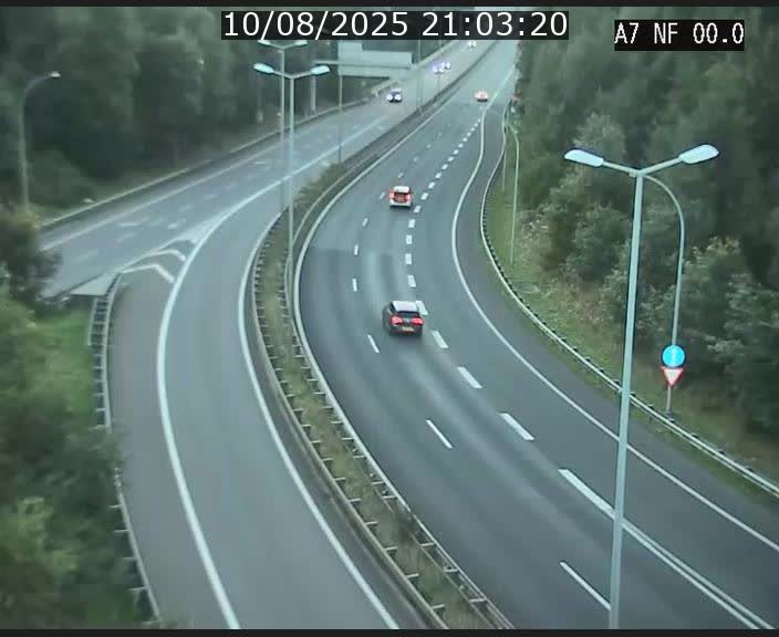 <h2>Caméra autoroute Luxembourg A7 - Echangeur A1/A7 Grünewald direction Tunnel Stafelter</h2>