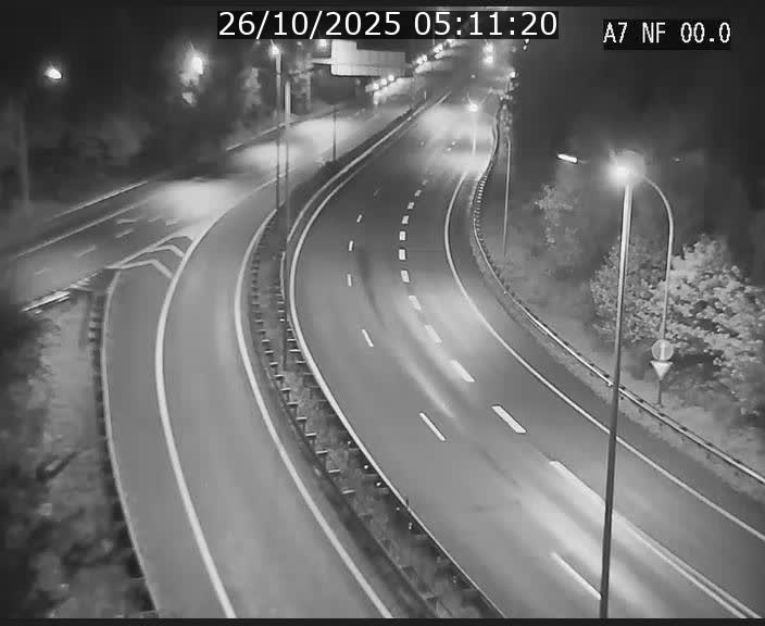 <h2>Caméra autoroute Luxembourg A7 - Echangeur A1/A7 Grünewald direction Tunnel Stafelter</h2>