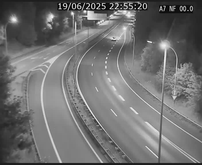 <h2>Caméra autoroute Luxembourg A7 - Echangeur A1/A7 Grünewald direction Tunnel Stafelter</h2>
