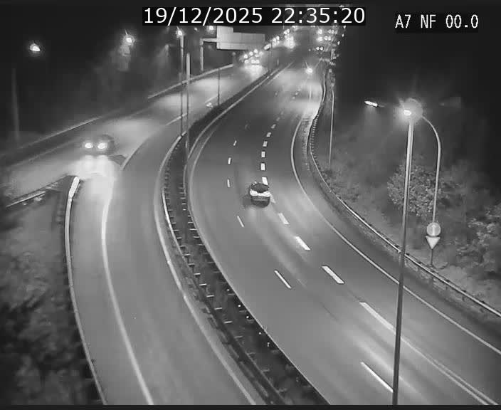 <h2>Caméra autoroute Luxembourg A7 - Echangeur A1/A7 Grünewald direction Tunnel Stafelter</h2>