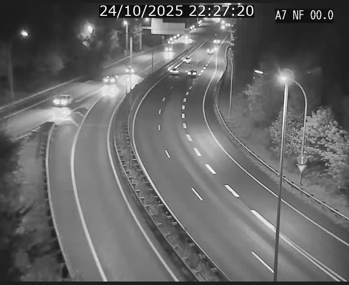 <h2>Caméra autoroute Luxembourg A7 - Echangeur A1/A7 Grünewald direction Tunnel Stafelter</h2>