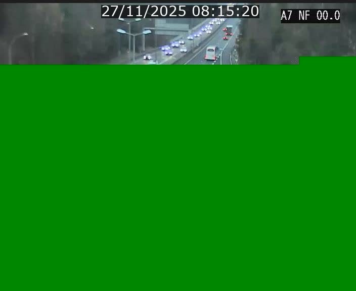 Caméra autoroute Luxembourg A7 - Echangeur A1/A7 Grünewald direction Tunnel Stafelter