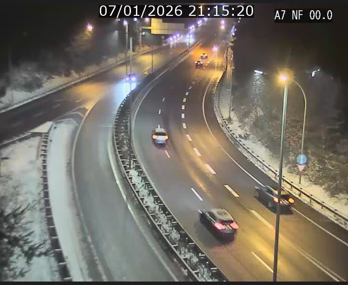 <h2>Caméra autoroute Luxembourg A7 - Echangeur A1/A7 Grünewald direction Tunnel Stafelter</h2>