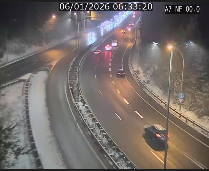 <h2>Caméra autoroute Luxembourg A7 - Echangeur A1/A7 Grünewald direction Tunnel Stafelter</h2>