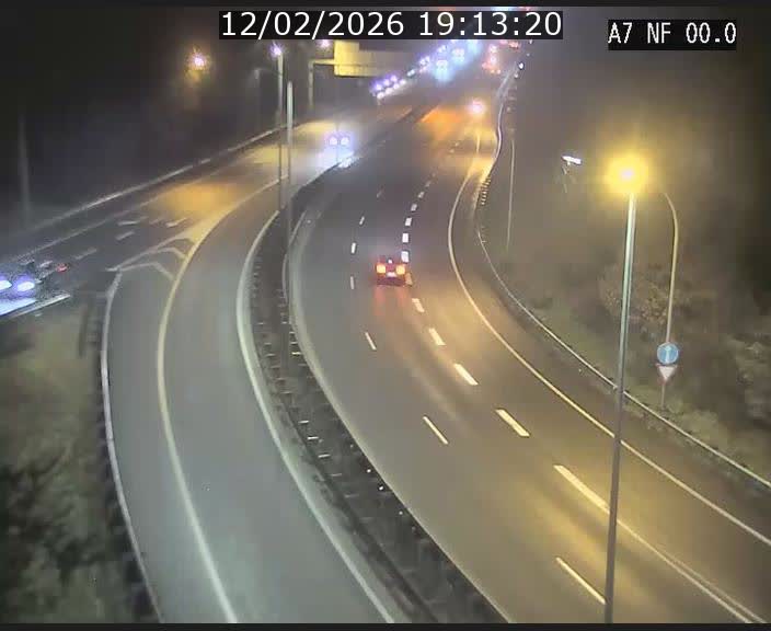 <h2>Caméra autoroute Luxembourg A7 - Echangeur A1/A7 Grünewald direction Tunnel Stafelter</h2>
