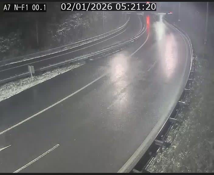 Webcam autoroute Luxembourg A7 située dans la sortie 1 Waldhof, vers la N11, avant le Tunnel Stafelter
