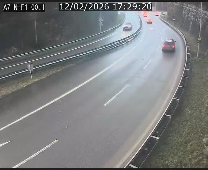 <h2>Webcam autoroute Luxembourg A7 située dans la sortie 1 Waldhof, vers la N11, avant le Tunnel Stafelter</h2>