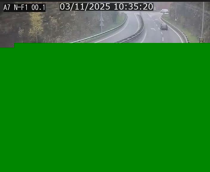 <h2>Webcam autoroute Luxembourg A7 située dans la sortie 1 Waldhof, vers la N11, avant le Tunnel Stafelter</h2>