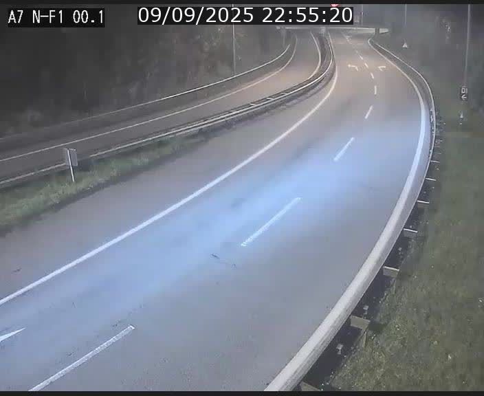 <h2>Webcam autoroute Luxembourg A7 située dans la sortie 1 Waldhof, vers la N11, avant le Tunnel Stafelter</h2>
