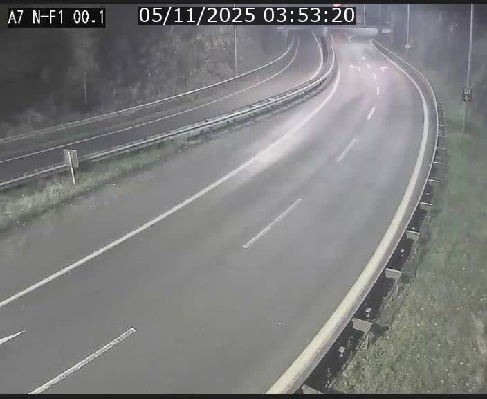 <h2>Webcam autoroute Luxembourg A7 située dans la sortie 1 Waldhof, vers la N11, avant le Tunnel Stafelter</h2>