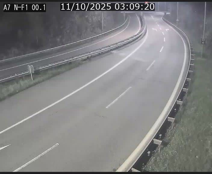 <h2>Webcam autoroute Luxembourg A7 située dans la sortie 1 Waldhof, vers la N11, avant le Tunnel Stafelter</h2>
