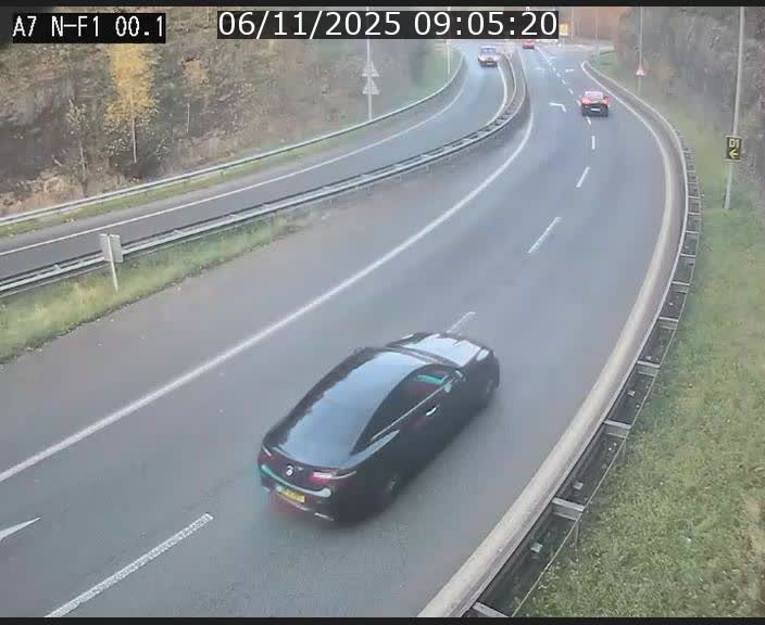 <h2>Webcam autoroute Luxembourg A7 située dans la sortie 1 Waldhof, vers la N11, avant le Tunnel Stafelter</h2>