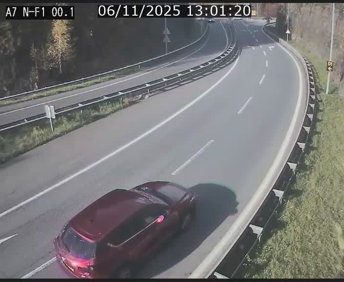 <h2>Webcam autoroute Luxembourg A7 située dans la sortie 1 Waldhof, vers la N11, avant le Tunnel Stafelter</h2>