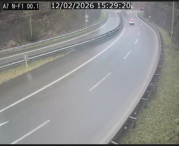 <h2>Webcam autoroute Luxembourg A7 située dans la sortie 1 Waldhof, vers la N11, avant le Tunnel Stafelter</h2>
