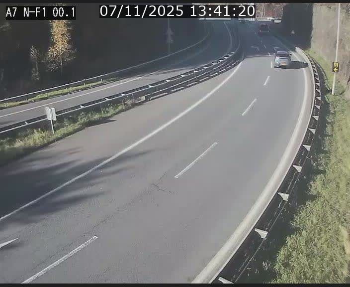 <h2>Webcam autoroute Luxembourg A7 située dans la sortie 1 Waldhof, vers la N11, avant le Tunnel Stafelter</h2>