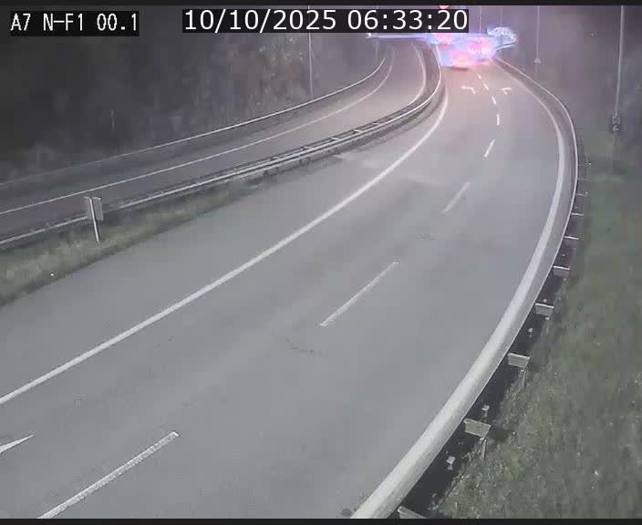 <h2>Webcam autoroute Luxembourg A7 située dans la sortie 1 Waldhof, vers la N11, avant le Tunnel Stafelter</h2>