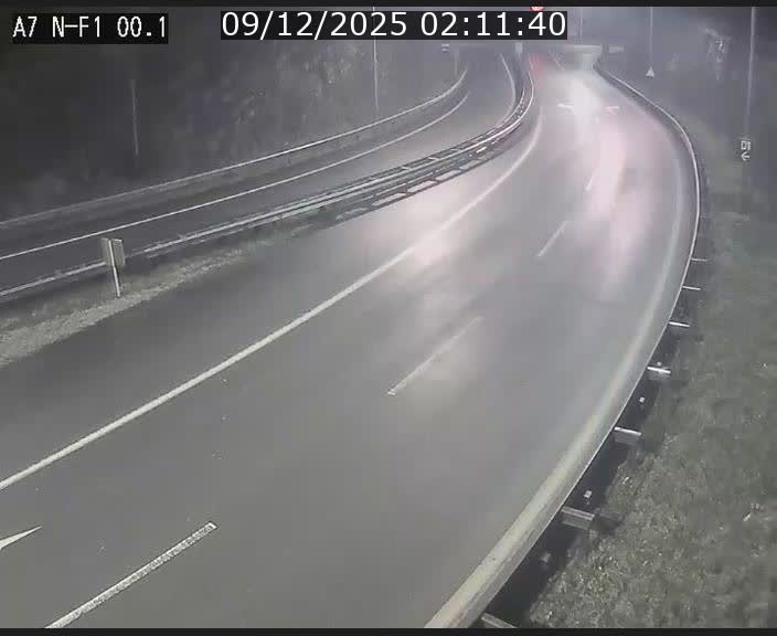 Webcam autoroute Luxembourg A7 située dans la sortie 1 Waldhof, vers la N11, avant le Tunnel Stafelter