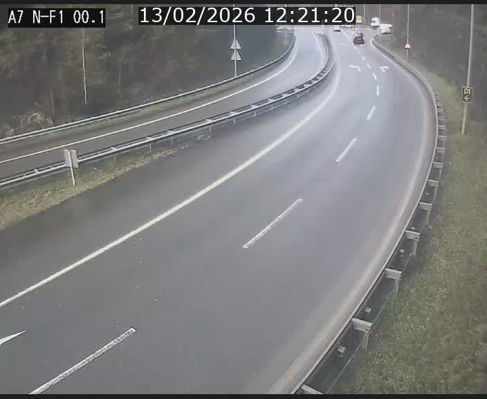 <h2>Webcam autoroute Luxembourg A7 située dans la sortie 1 Waldhof, vers la N11, avant le Tunnel Stafelter</h2>