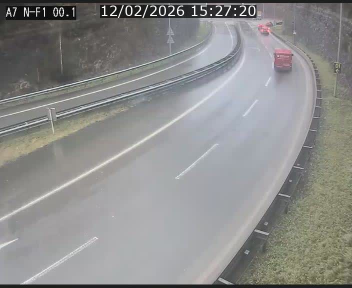 <h2>Webcam autoroute Luxembourg A7 située dans la sortie 1 Waldhof, vers la N11, avant le Tunnel Stafelter</h2>