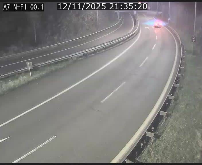 <h2>Webcam autoroute Luxembourg A7 située dans la sortie 1 Waldhof, vers la N11, avant le Tunnel Stafelter</h2>
