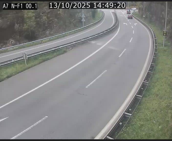 <h2>Webcam autoroute Luxembourg A7 située dans la sortie 1 Waldhof, vers la N11, avant le Tunnel Stafelter</h2>