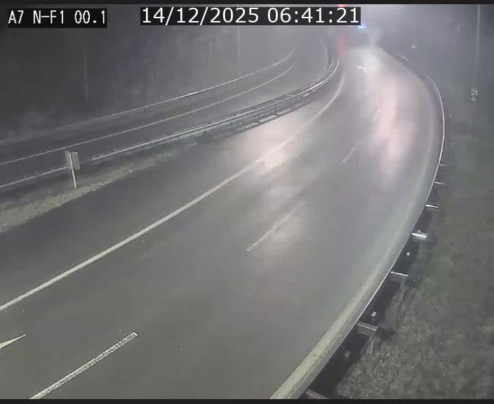 Webcam autoroute Luxembourg A7 située dans la sortie 1 Waldhof, vers la N11, avant le Tunnel Stafelter