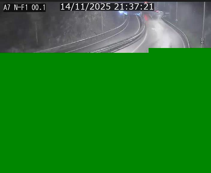 Webcam autoroute Luxembourg A7 située dans la sortie 1 Waldhof, vers la N11, avant le Tunnel Stafelter