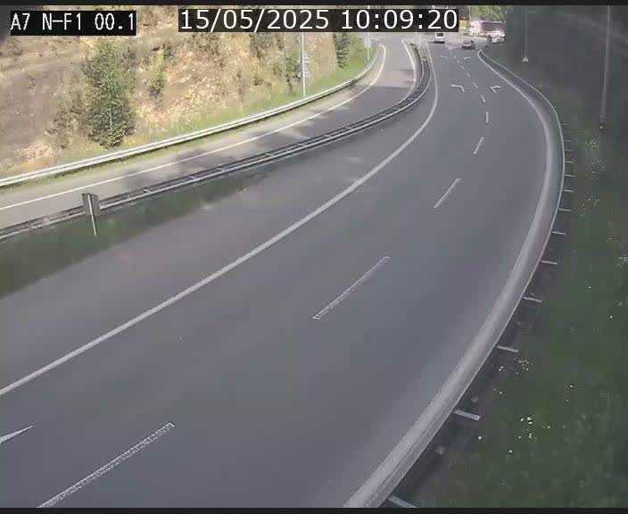 <h2>Webcam autoroute Luxembourg A7 située dans la sortie 1 Waldhof, vers la N11, avant le Tunnel Stafelter</h2>