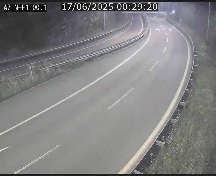 Webcam autoroute Luxembourg A7 située dans la sortie 1 Waldhof, vers la N11, avant le Tunnel Stafelter