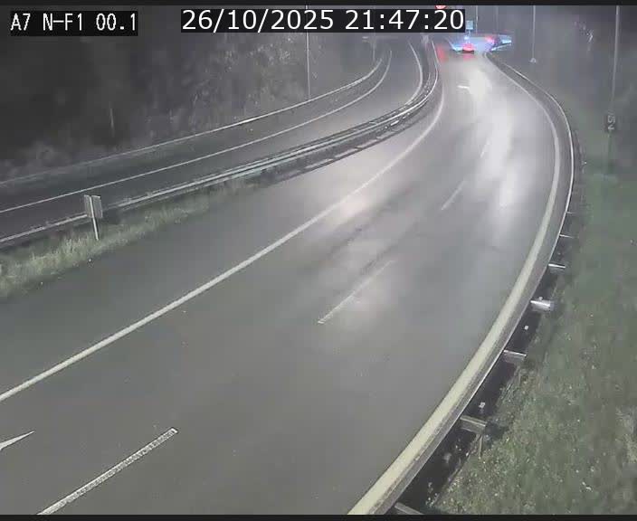 Webcam autoroute Luxembourg A7 située dans la sortie 1 Waldhof, vers la N11, avant le Tunnel Stafelter