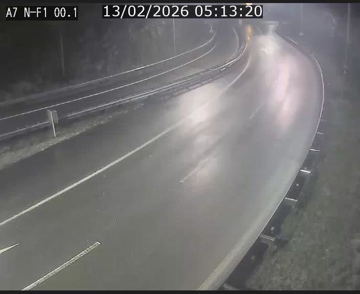 Webcam autoroute Luxembourg A7 située dans la sortie 1 Waldhof, vers la N11, avant le Tunnel Stafelter