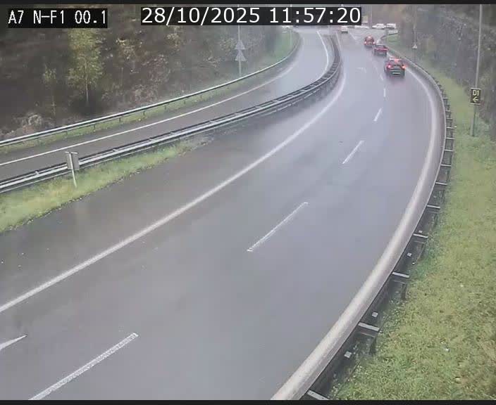 <h2>Webcam autoroute Luxembourg A7 située dans la sortie 1 Waldhof, vers la N11, avant le Tunnel Stafelter</h2>