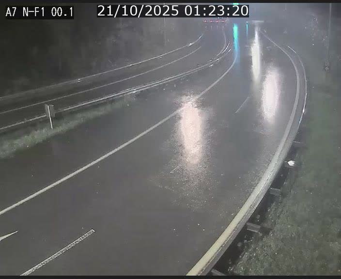 Webcam autoroute Luxembourg A7 située dans la sortie 1 Waldhof, vers la N11, avant le Tunnel Stafelter