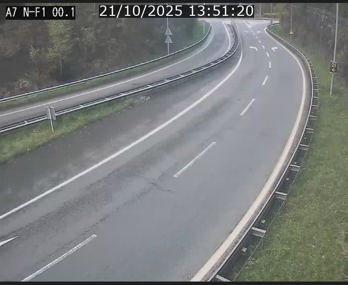 <h2>Webcam autoroute Luxembourg A7 située dans la sortie 1 Waldhof, vers la N11, avant le Tunnel Stafelter</h2>
