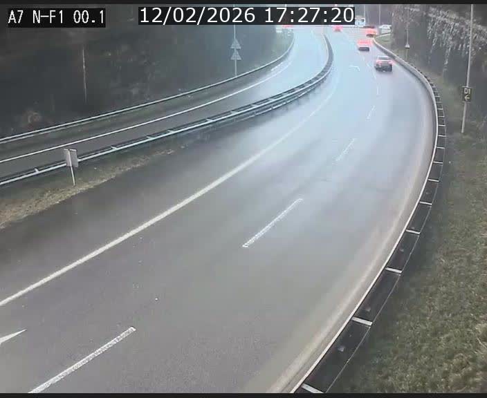 <h2>Webcam autoroute Luxembourg A7 située dans la sortie 1 Waldhof, vers la N11, avant le Tunnel Stafelter</h2>