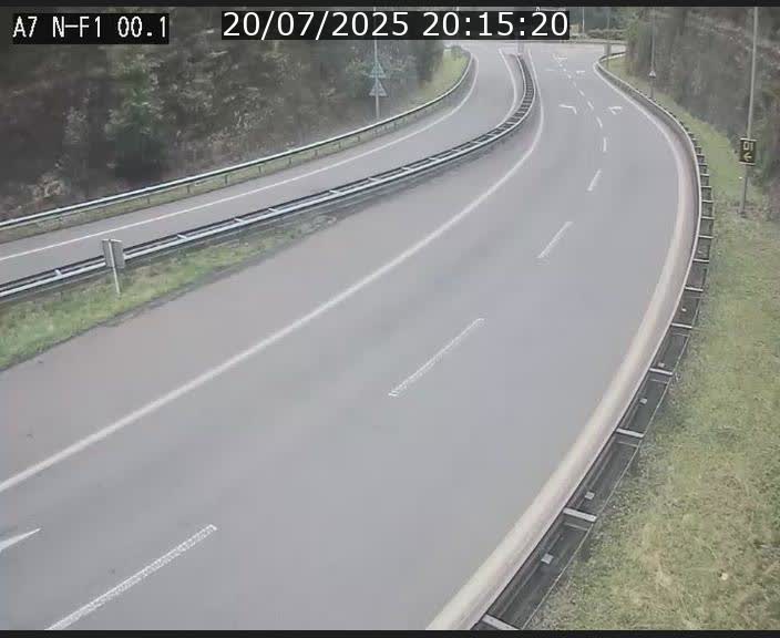 <h2>Webcam autoroute Luxembourg A7 située dans la sortie 1 Waldhof, vers la N11, avant le Tunnel Stafelter</h2>